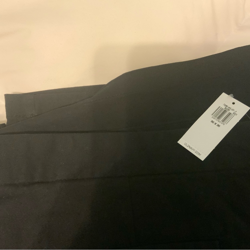 NWT men’s 50x30 old navy black men’s pants - Picture 3 of 3